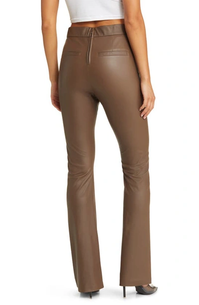 Shop Blanknyc Hoyt Mini Bootcut Faux Leather Pants In Move Forward