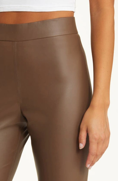 Shop Blanknyc Hoyt Mini Bootcut Faux Leather Pants In Move Forward