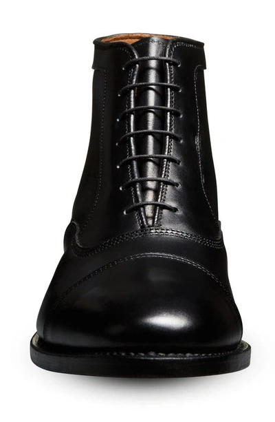 Shop Allen Edmonds Park Cap Toe Boot In Black