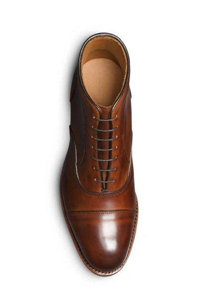 Shop Allen Edmonds Park Cap Toe Boot In Dark Chili