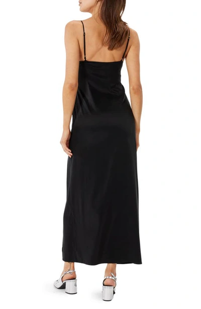 Shop Sophie Rue Mal Ruched Slipdress In Black