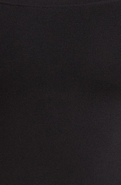 Sophie Rue Square Neck Rib Bodysuit In Black