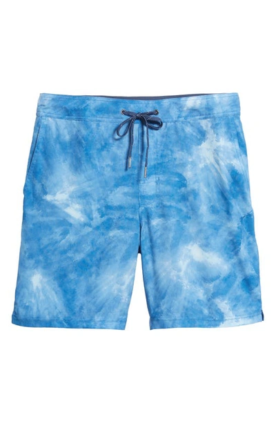 Shop Fair Harbor The Ozone Water Repellent Board Shorts In Clark Blue