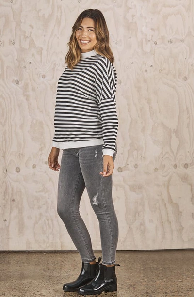 Angel Maternity Claire Over The Bump Skinny Maternity Jeans In Charcoal