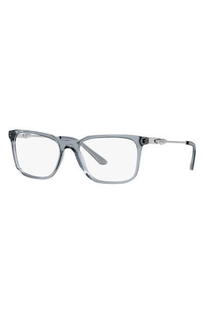 Shop Prada 55mm Rectangular Optical Glasses In Crystal