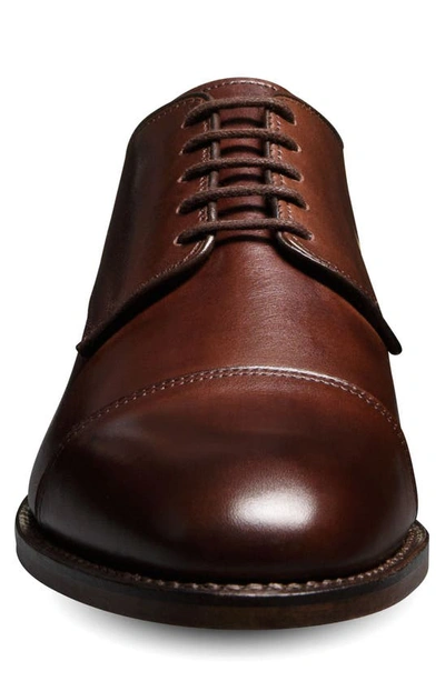 Shop Allen Edmonds Park Avenue Derby In Mahogany