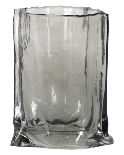 Sagebrook Home 9in Paper Bag Vase In Grey