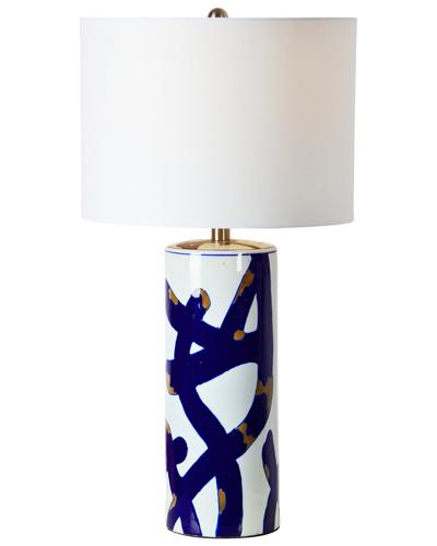 Shop Renwil Cobalt Table Lamp In Blue
