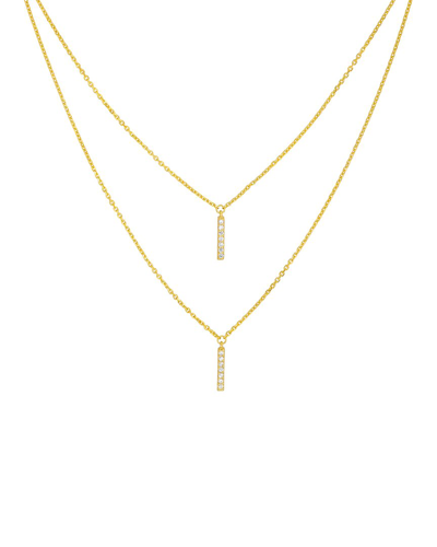 Shop Pure Gold 14k 0.09 Ct. Tw. Diamond Necklace
