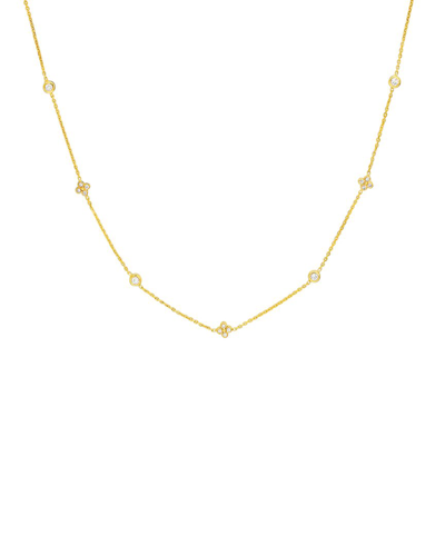 Shop Pure Gold 14k 0.16 Ct. Tw. Diamond Necklace