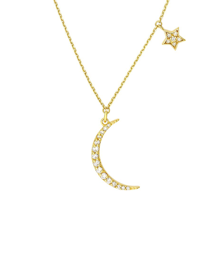 Shop Pure Gold 14k 0.25 Ct. Tw. Diamond Necklace