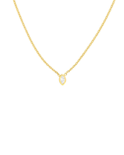 Shop Pure Gold 14k 0.03 Ct. Tw. Diamond Necklace