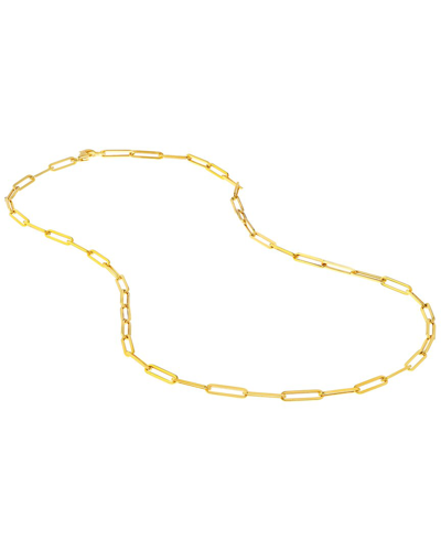 Shop Pure Gold 14k Paperclip Necklace