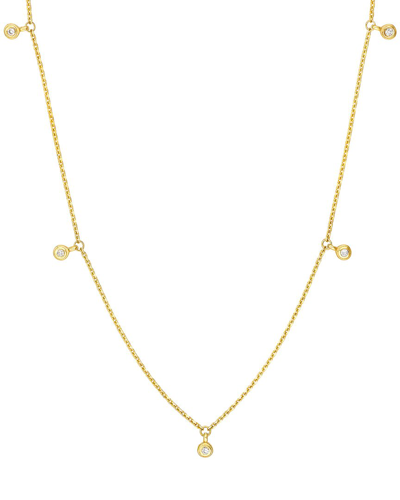 Shop Pure Gold 14k 0.07 Ct. Tw. Diamond Necklace