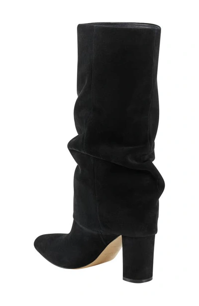 Shop Marc Fisher Ltd Larita Pointed Toe Boot In Black Suede