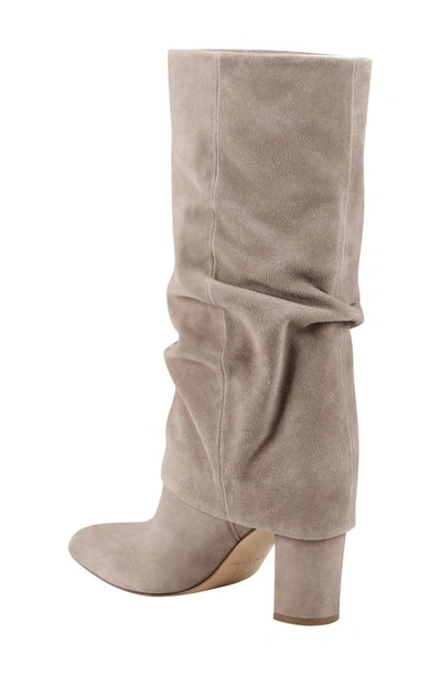 Shop Marc Fisher Ltd Larita Pointed Toe Boot In Taupe Suede