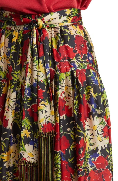 Shop The Great The Highland Floral Print Midi Skirt In Hidden Garden Floral