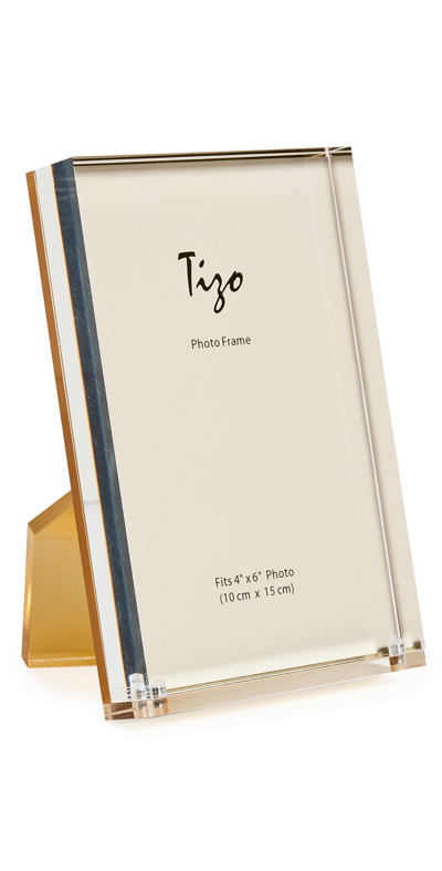 Shop Tizo Design Lucite Frame W/easel Gold Back 4x6 Gold
