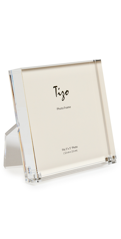 Tizo Design Clear Lucite Frame With Easel Back 5x5 Clear In Clear