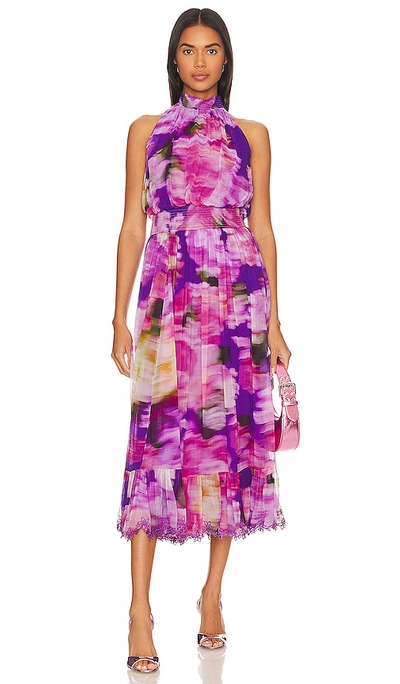 Shop Hemant & Nandita Midi Dress In Purple