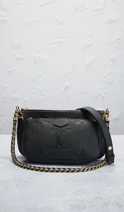 FWRD Renew Louis Vuitton Empreinte Multi Pochette Accessoires Crossbody Bag  in Black