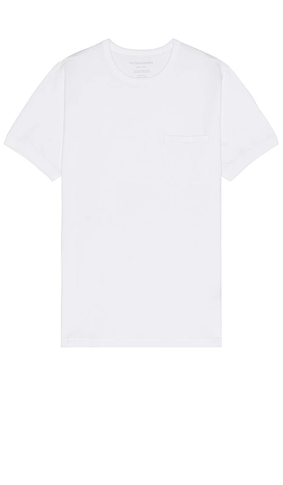 Shop Outerknown Sojourn Pocket Tee In White