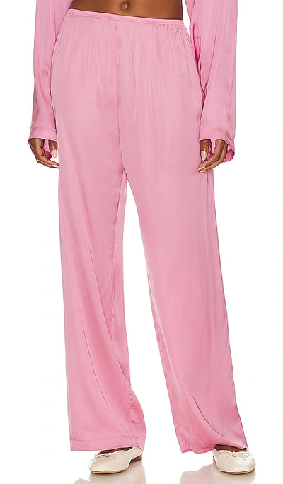 Shop Donni Silky Pant In Pink