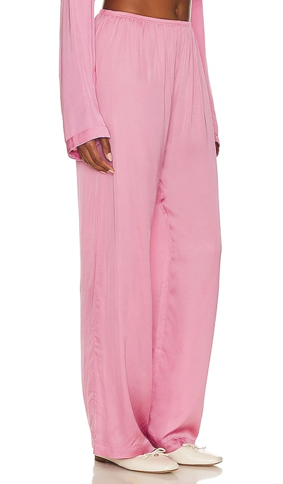 Shop Donni Silky Pant In Pink