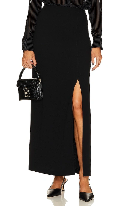 Rag & Bone Black Ilana Maxi Skirt In Black