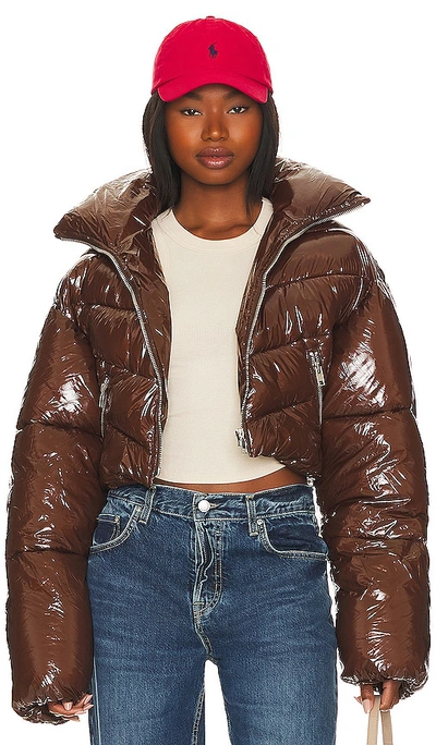 Shop By.dyln Neve Puffer In Chocolate