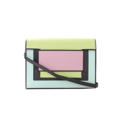 Shop Pierre Hardy Square On Square Clutch In Mint-lim