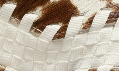 Shop Nike Air Footscape Woven Genuine Calf Hair Sneaker In Sail/ Sail/ Black