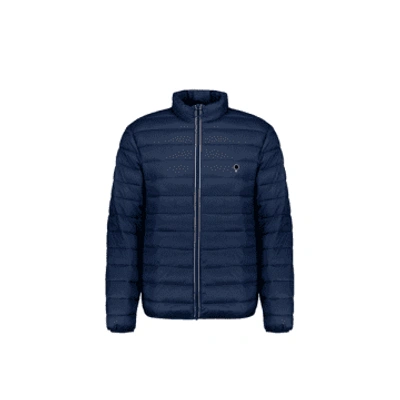 Shop Faguo Saou Down Jacket In Navy In Blue