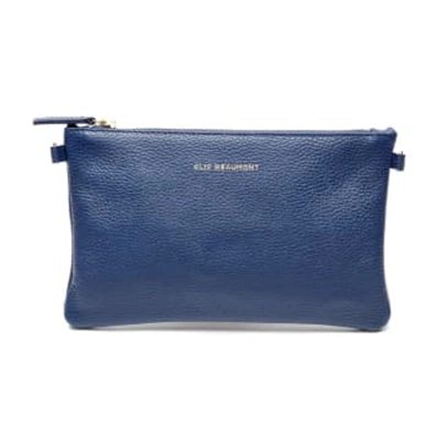 Shop Elie Beaumont Navy Pouch Bag In Blue