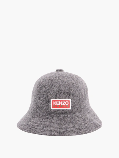 Shop Kenzo Hat In Grey