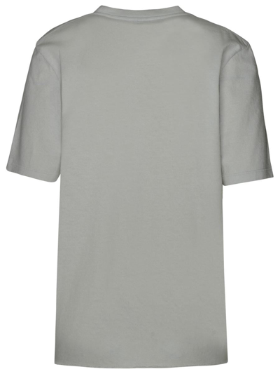 Shop Saint Laurent Boyfriend T-shirt In Ivory Cotton In Beige