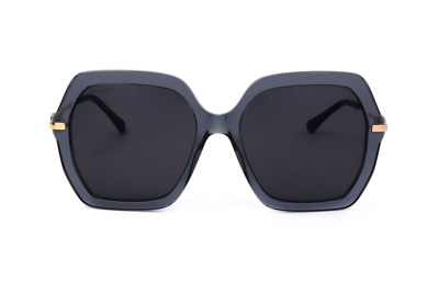 Shop Jimmy Choo Eyewear Esther Square Frame Sunglasses In Blue