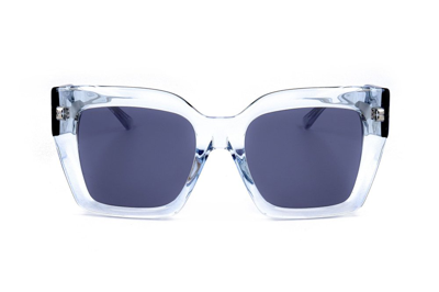 Shop Jimmy Choo Eyewear Eleni Square Frame Sunglasses In Transparent