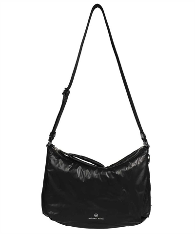 Shop Michael Michael Kors Quilted Zipped Shoulder Bag In Black