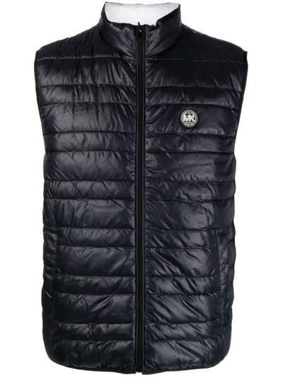 Shop Michael Kors Quilted Zipped Gilet In Black