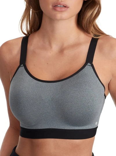 Shop Body Up Intensity High Impact Underwire Sports Bra In Grey Marle