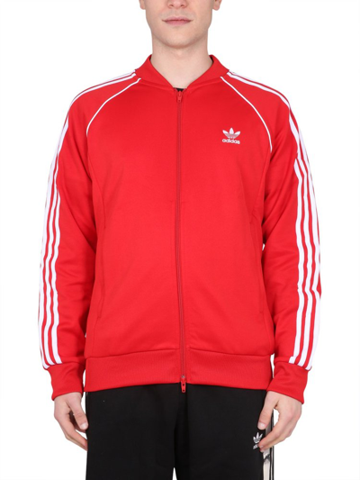 Shop Adidas Originals Zip In Red