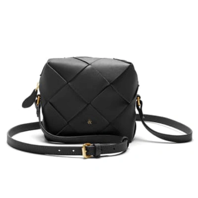 Shop Bell & Fox Asha Leather Cross Body Bag In Black
