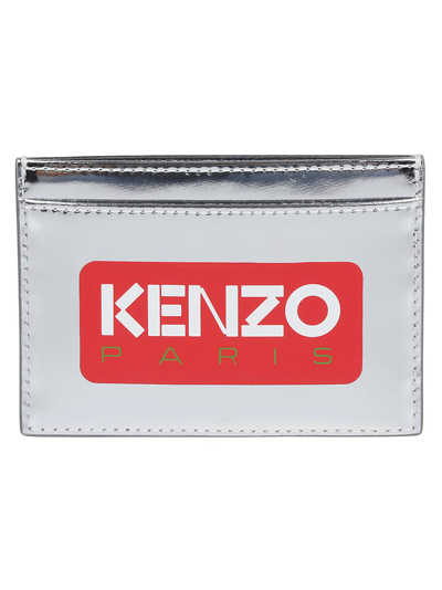 Shop Kenzo Paris Logo In Silver