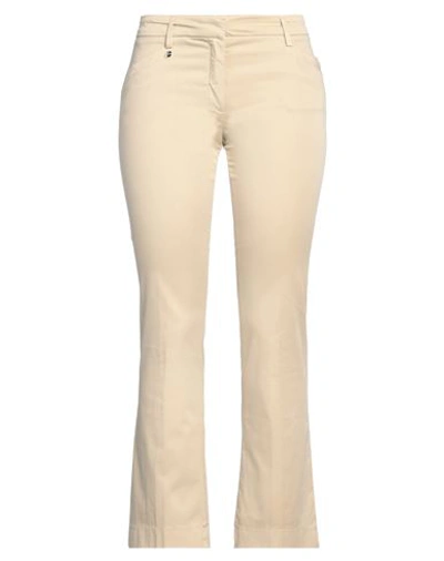 Shop Re-hash Re_hash Woman Pants Beige Size 30 Cotton, Elastane