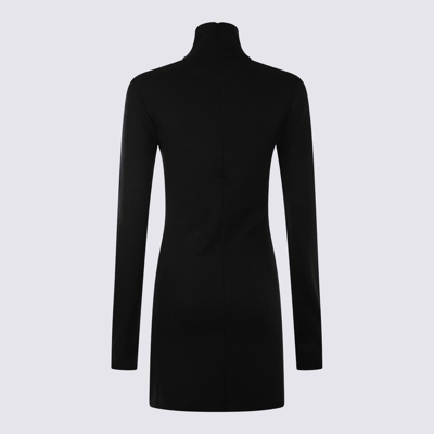 Shop Ami Alexandre Mattiussi Ami Paris Black Wool Dress