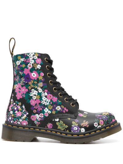 Shop Dr. Martens' 1460 Pascal Leather Lace Up Ankle Boots In Multicolor