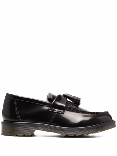 Shop Dr. Martens' Adrian Leather Loafers In Black