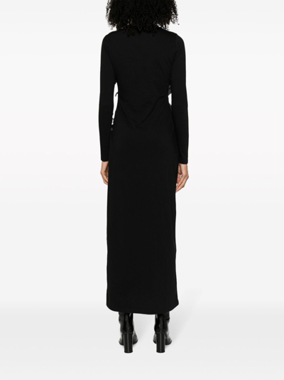 Shop Y/project Organic Cotton Long Dress In Black