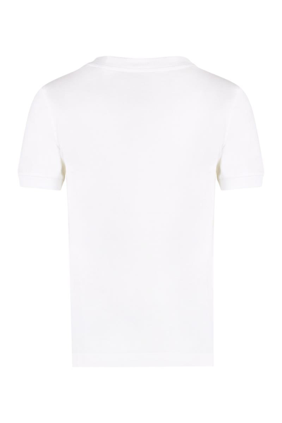 Shop Dolce & Gabbana Logo Cotton T-shirt In White